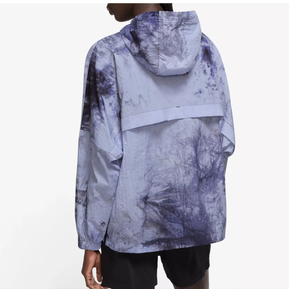 Nike sportswear woven dye pullover windbreaker jacket blue womens - Picture 2 of 3